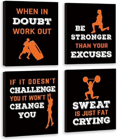 Gym Wall Art for Home Decor