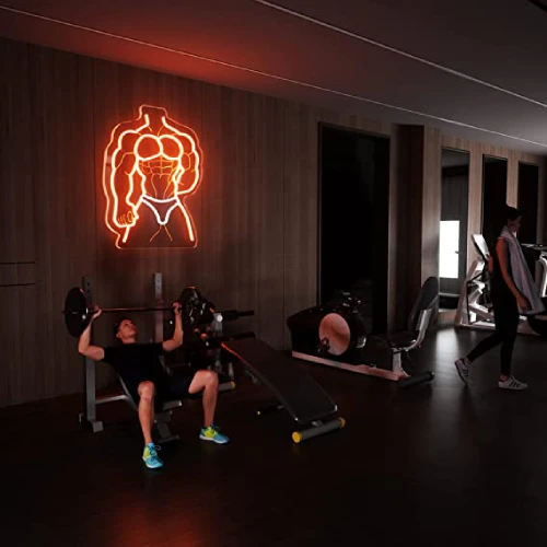 Hercules Neon Lights Signs for Gym